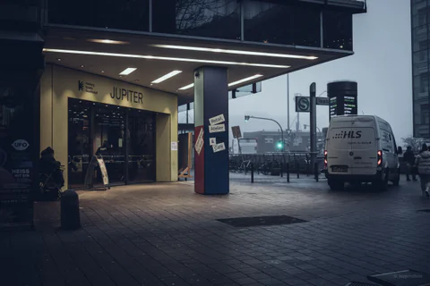 Outside