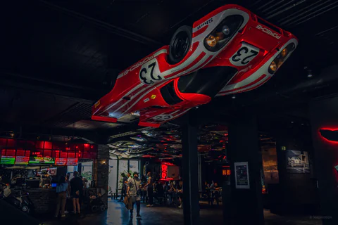 Porsche 917 on the Ceiling